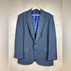 Barrington  Mens Blazer Sport Coat Two Button Size 46L Tweed Wool